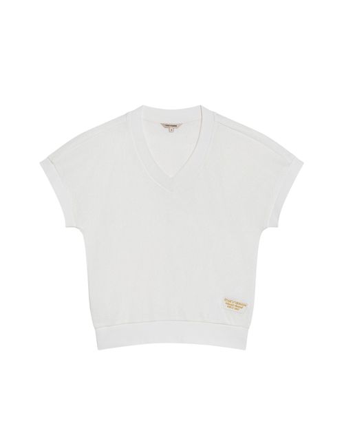 Camisa con Cuello en V Classic Fit para Mujer