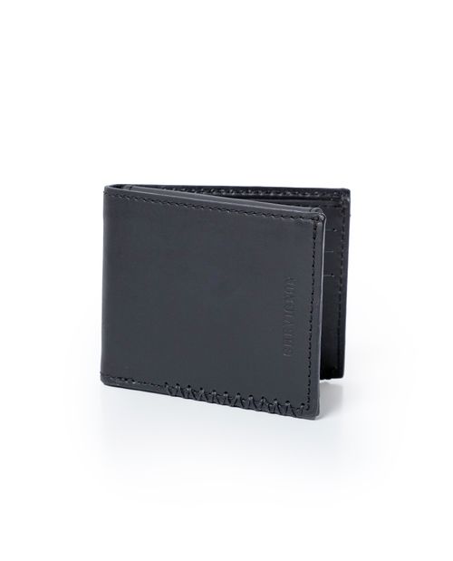 Billetera de Hombre Horizontal Dos Alas con Tercer Cuerpo en Cuero