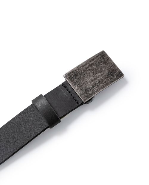 Correa de Hombre Heritage con Chapa Rectangular en Cuero Crosta