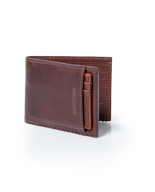 Billetera de Hombre Horizontal con Porta-Documentos en Cuero