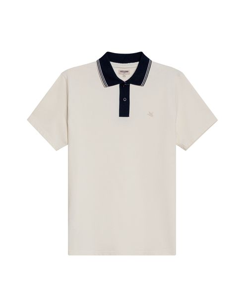 Camisa Polo de Hombre Slim Fit Estilo Preppy con Pato de Colores Bordado en Mezcla de Algodón