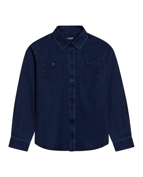 Camisa de Hombre Manga Larga Slim Fit Jeanswear Lavado Especial en Algodón