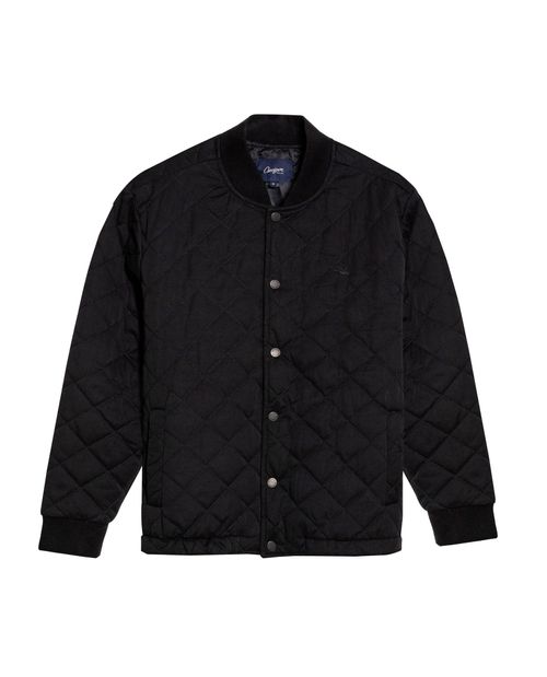 Chaqueta de Hombre Acolchada Rombos Forro Estampado en Mezcla de Poliéster y Algodón