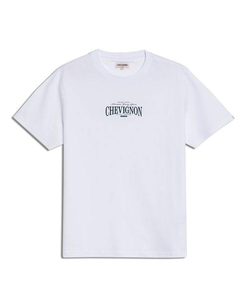 Camiseta de Hombre Slim Fit Manga Corta Estampado Localizado en Alta Densidad en Mezcla de Algodón