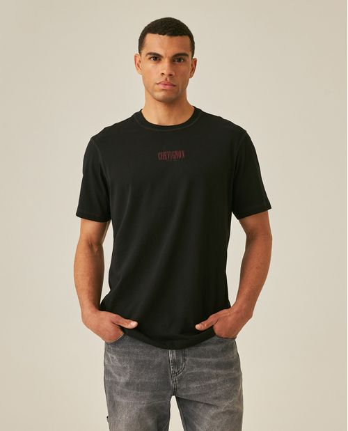 Camiseta de Hombre Rodeo Classic Fit Manga Corta Costuras Decorativas Jersey Toscana en Algodón