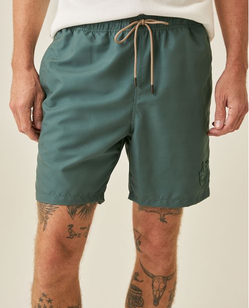 Bermuda de Hombre de Playa Rayas Horizontales Panty Interno en Poliéster Reciclado