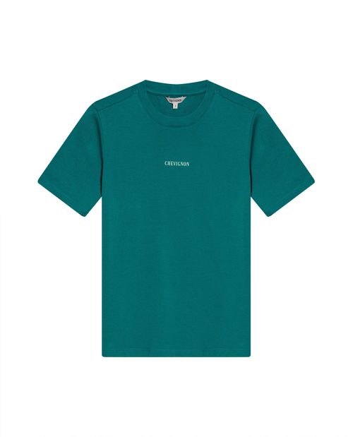 Camiseta de Mujer Gráfica Slim Fit Cuello Redondo con Piedras al Calor en Espalda en  Algodón