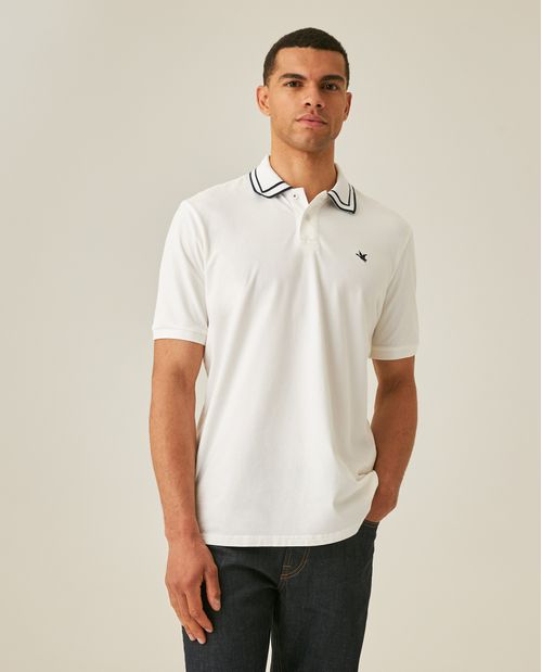 Camisa Polo de Hombre Classic Fit Manga Corta Jacquard Gráfico CHEVIGNON en Mezcla de Algodón