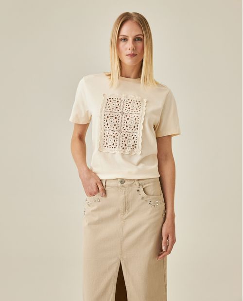 Camiseta de Mujer Oversized Cuello Redondo