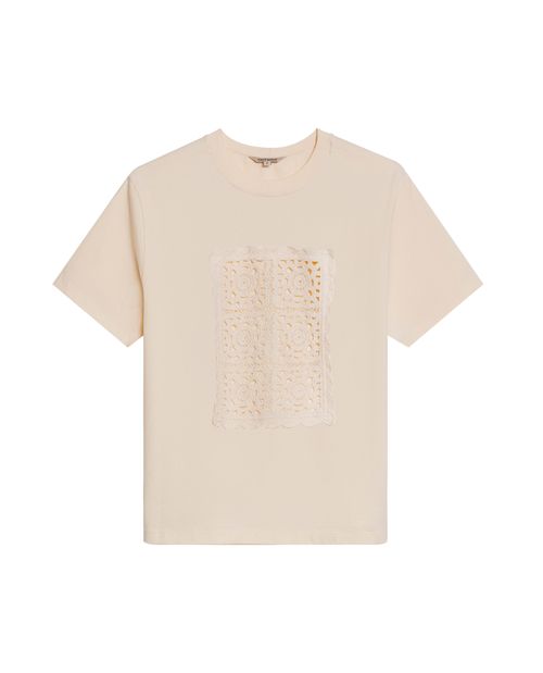 Camiseta de Mujer Oversized Cuello Redondo