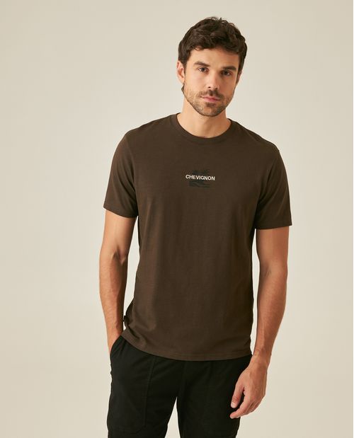 Camiseta de Hombre Slim Fit Manga Corta Gráfico Summer Jersey Doble Punto en Algodón