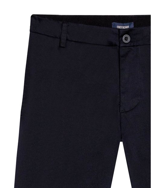 Pantalón de Hombre Regular Fit Tiro Medio Pretina Elástica Interna Tela Tecnológica en Mezcla Técnica