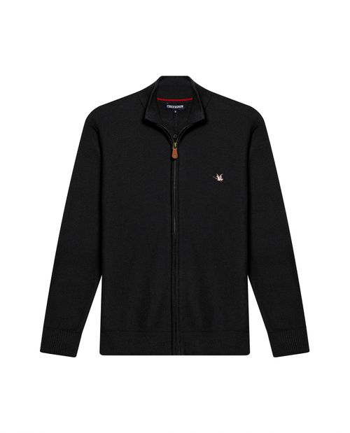 Chaqueta de Hombre Tejido Piqué Regular Fit Cuello Nerú en Algodón