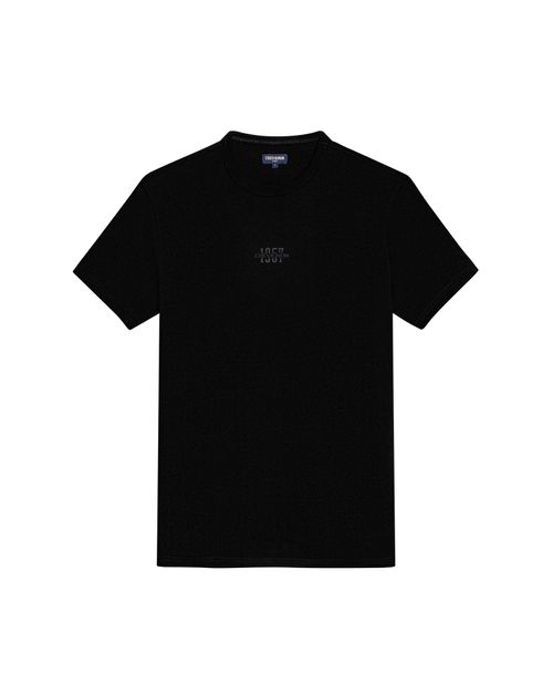 Camiseta de Hombre Slim Fit Manga Corta Mini Gráfico en Centro en Alta Densidad en Algodón