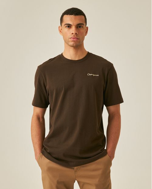 Camiseta de Hombre Rodeo Classic Fit Manga Corta con Bordados en Frente y Espalda Jersey Varsovia en Algodón