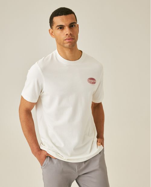 Camiseta de Hombre Rodeo Classic Fit Manga Corta Gráfico en Punto Corazón Jersey Varsovia en Algodón