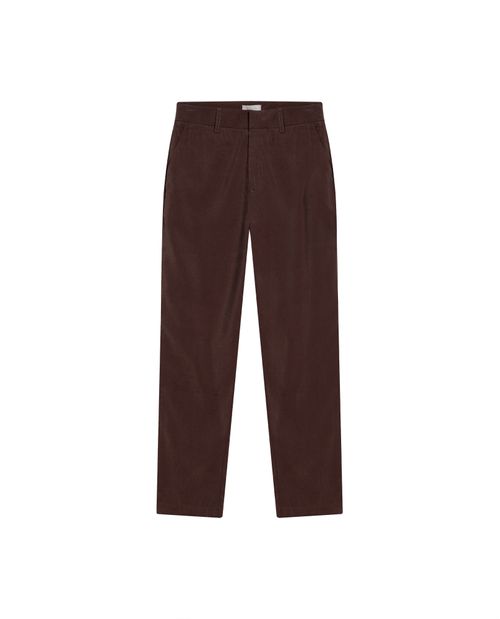 Pantalón de Mujer Esencial Silueta Recta Tiro Alto en Mezcla de Rayón