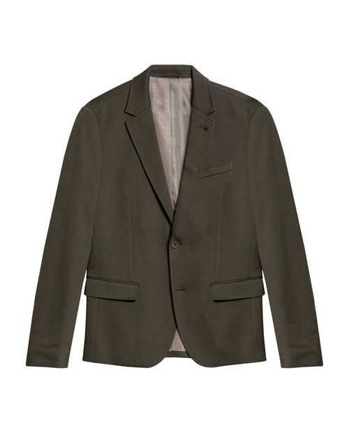 Blazer de Hombre Knitwear Pin de Pato Efecto Panal en Mezcla de Algodón y Poliéster