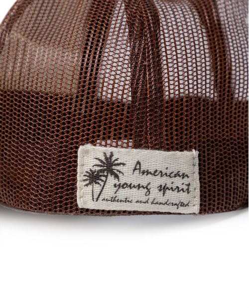 Gorra Unisex Trucker Drill con Simulación Marquilla Bordado-Estampado en Mezcla de Algodón