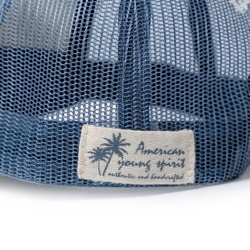 Gorra Unisex Trucker Drill con Simulación Marquilla Bordado-Estampado en Mezcla de Algodón