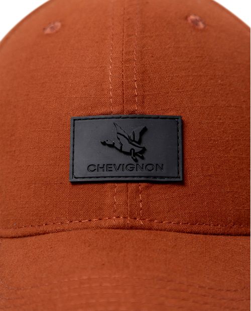 Gorra Unisex 6 Paneles Ripstop con Aplique PVC Frente-Lateral en Mezcla de Algodón