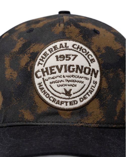 Gorra Unisex Trucker Drill Camuflada con Bordado Tipo Aplique en Mezcla de Algodón