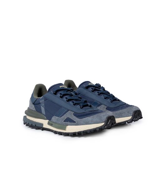 Tenis de Hombre Estilo Runner con Suela Butter en Cuero Carnaza y Textil
