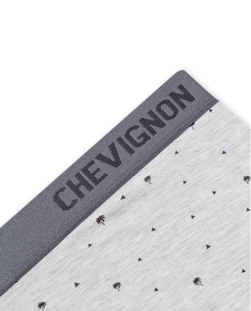 Bóxer de Hombre con Micro Diseños Estampados en Contraste en Mezcla de Algodón