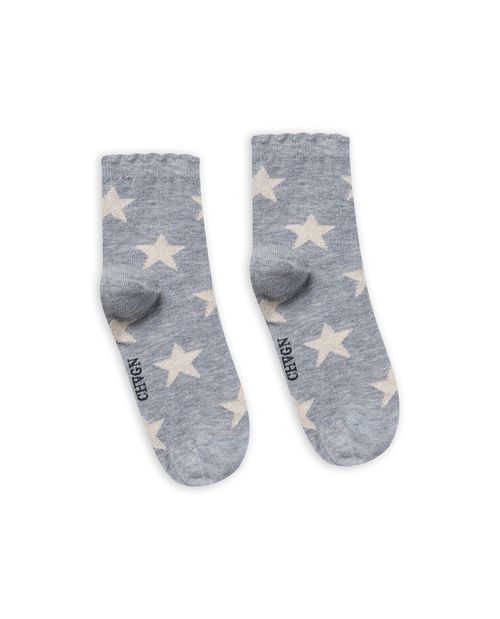 Medias de Mujer Media Pierna con Estrellas en Hilos Lurex en Mezcla de Algodón