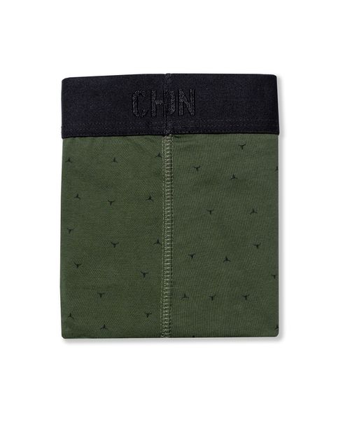 Bóxer de Hombre con Gráficos Tono a Tono en Mezcla de Algodón