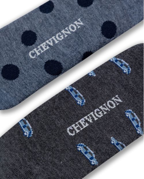 Bipack Medias Súper Invisibles de Hombre con Elástico en Mezcla de Algodón con Elastano