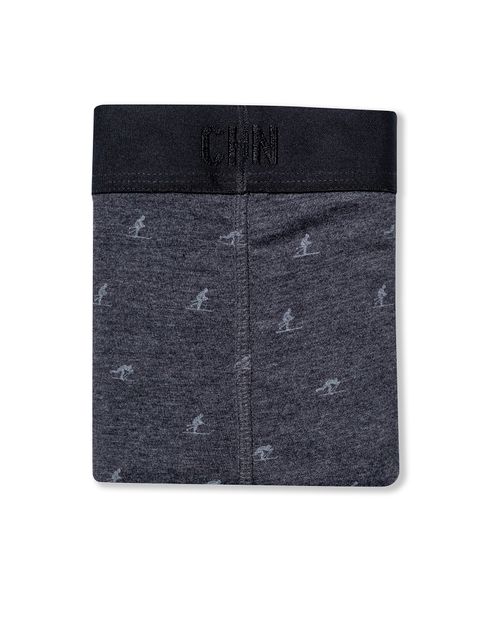 Bóxer de Hombre con Gráficos en Contraste en Mezcla de Algodón