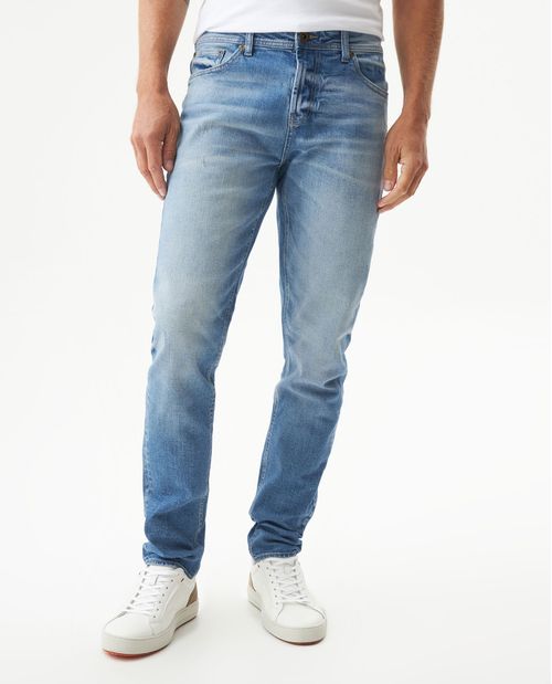 Jean Rider Skinny Fit Tiro Bajo para Hombre en Algodón