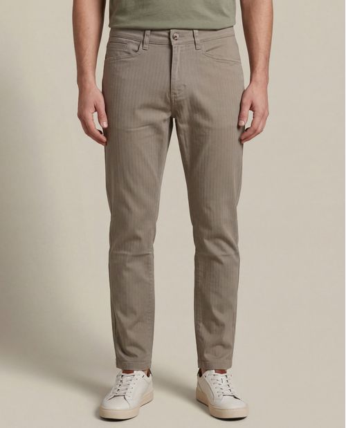 Pantalón Chino Tiro Medio Para Hombre