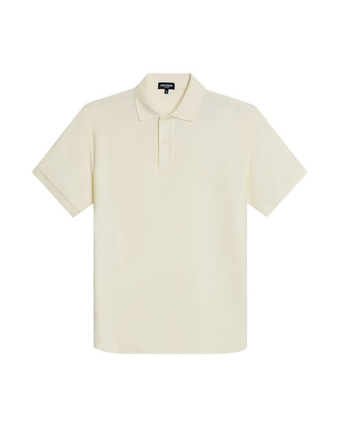 Camisa Polo de Hombre Classic Fit Manga Corta con Pato Bordado Tono a Tono en Algodón