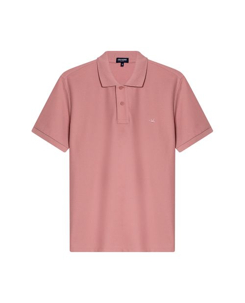 Camisa Polo de Hombre Classic Fit Manga Corta con Pato Bordado Tono a Tono en Algodón
