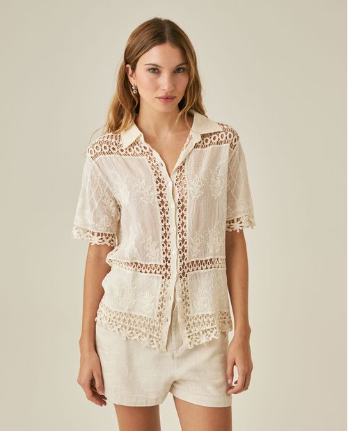 Camisa de Encaje para Mujer