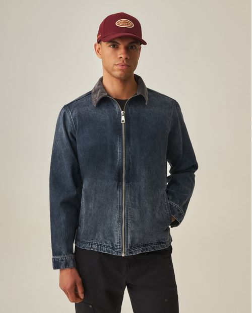Chaqueta Biker Denim para Hombre