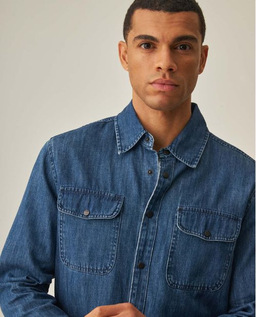 Camisa Denim Slim para Hombre