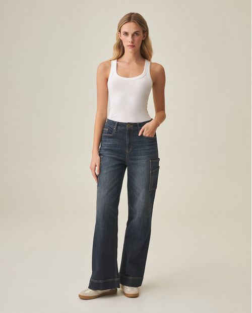 Jean Wide Leg para Mujer