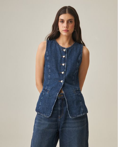 Chaleco de Denim para Mujer