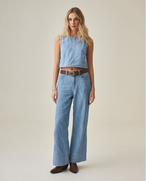 Jean Wide Leg para Mujer