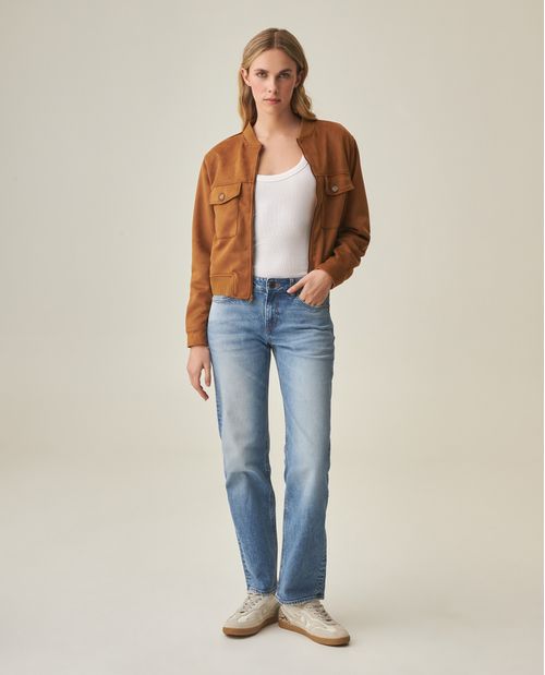 Jean Straight Fit para Mujer