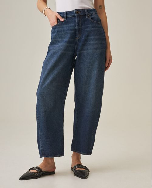Jean Barrel Fit para Mujer