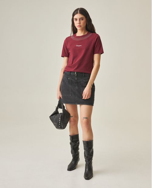 Camiseta con Apliques para Mujer