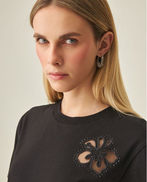 Camiseta Bordada para Mujer