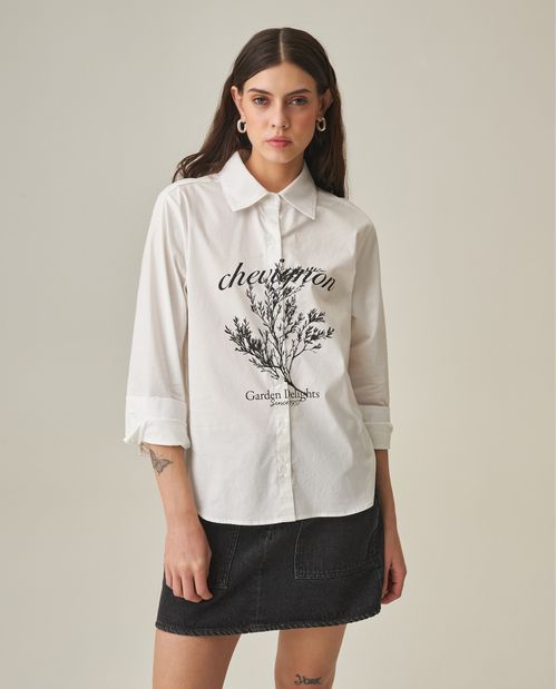 Camisa Straight Fit para Mujer