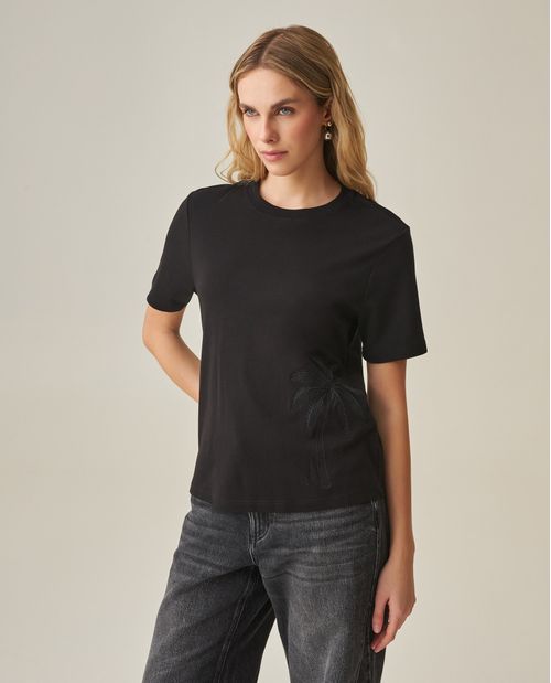 Camiseta Bordada para Mujer