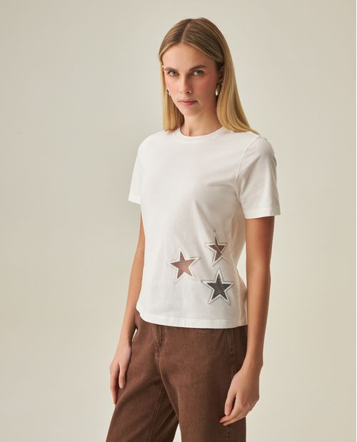 Camiseta Bordada para Mujer