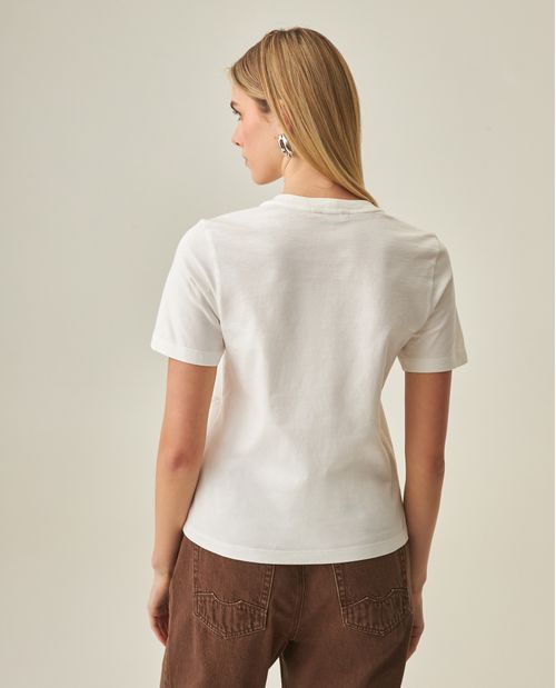 Camiseta Bordada para Mujer